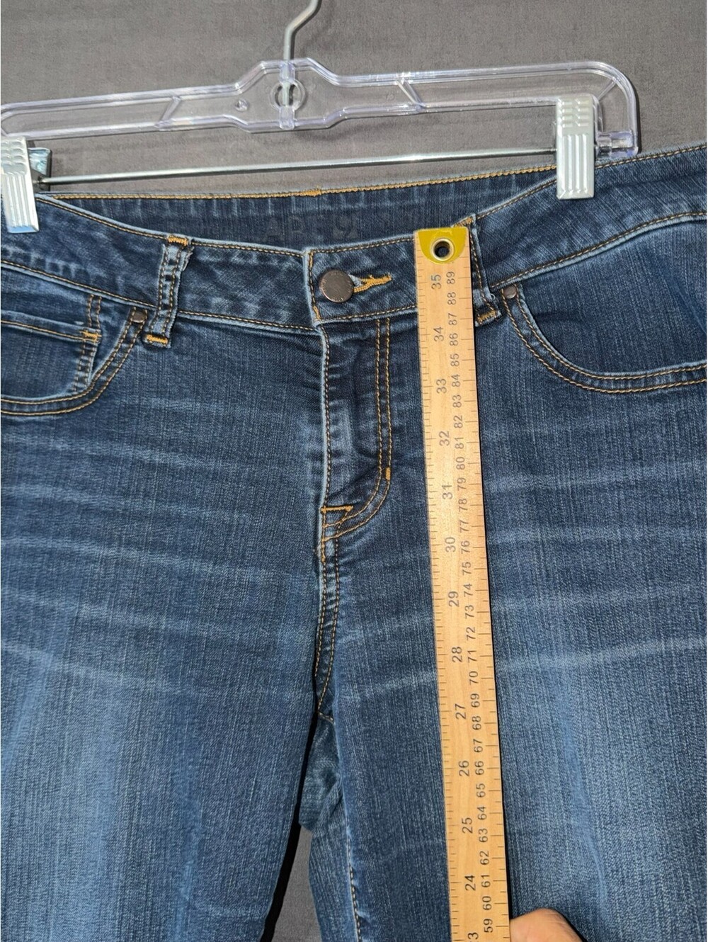 Apt 9 Womens Blue Denim Jeans Size 10 Regular Fit - Picture 5 of 8